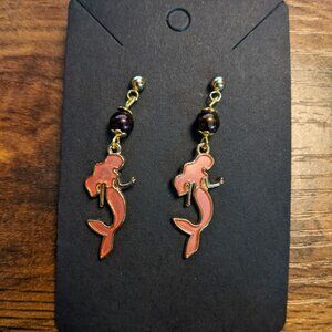 Pink Mermaid Earrings